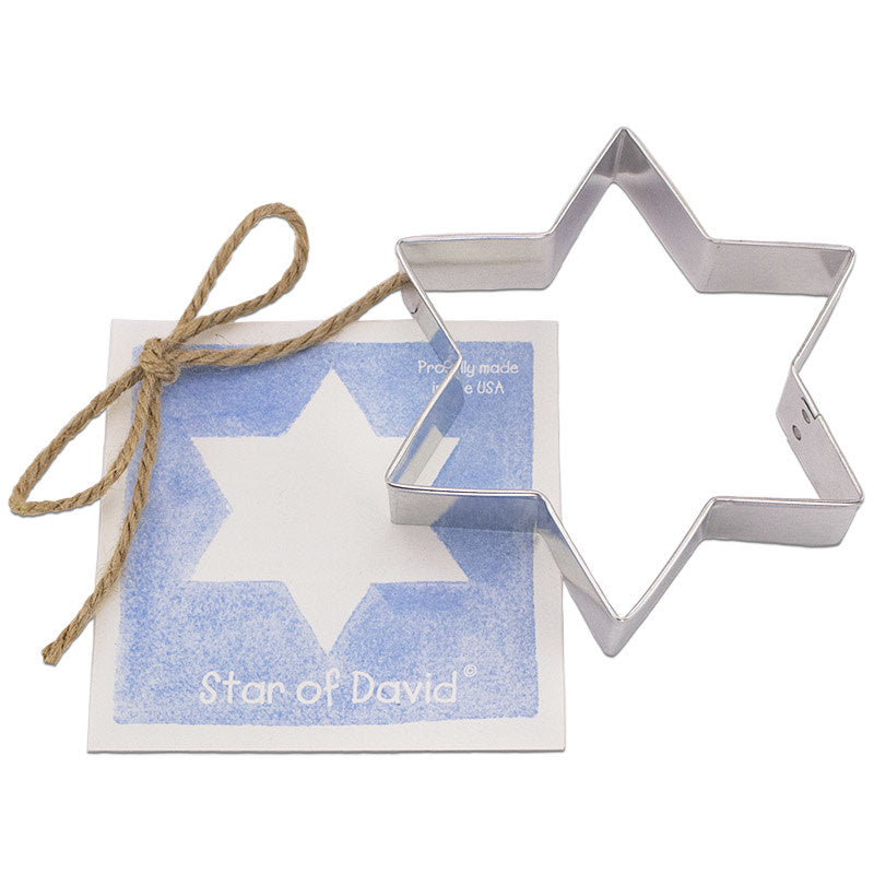 Cookie Cutter w/ Recipe - Star of David 4.5"