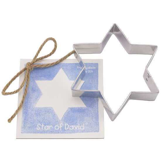 Cookie Cutter w/ Recipe - Star of David 4.5"