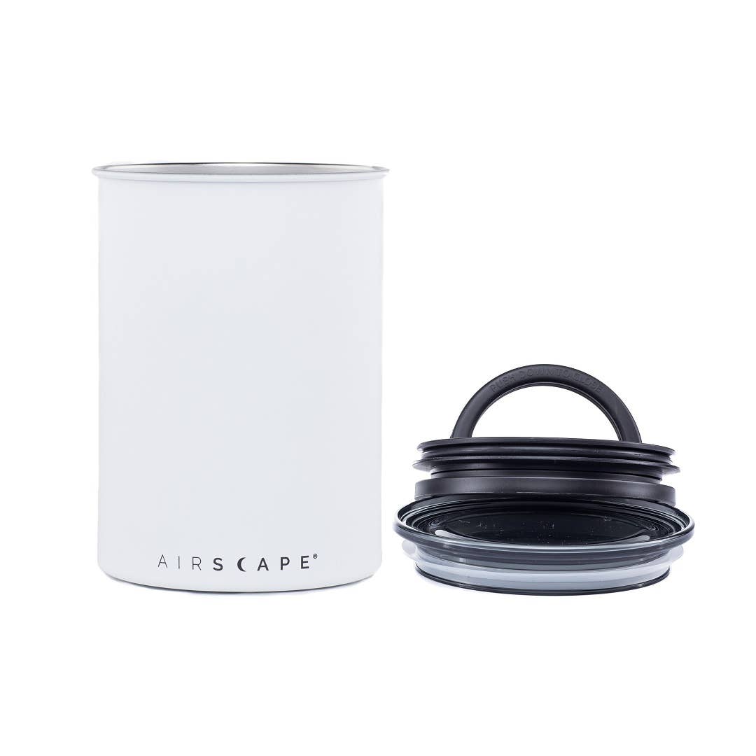Airscape Classic Stainless Steel Canister - Matte White