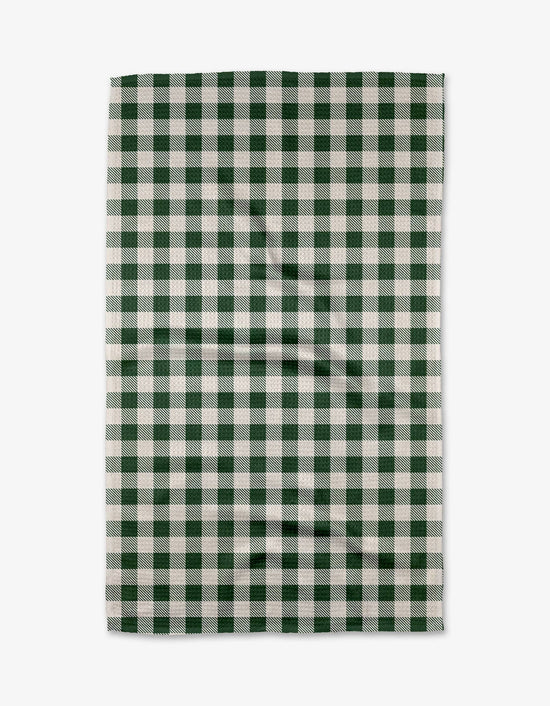 Geometry Christmas Gingham Tea Towel *Price includes $3 Tariff