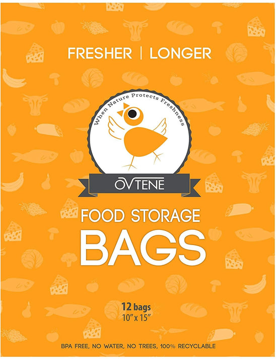 Ovtene Large Food Storage Bags 10x15” - 12pk