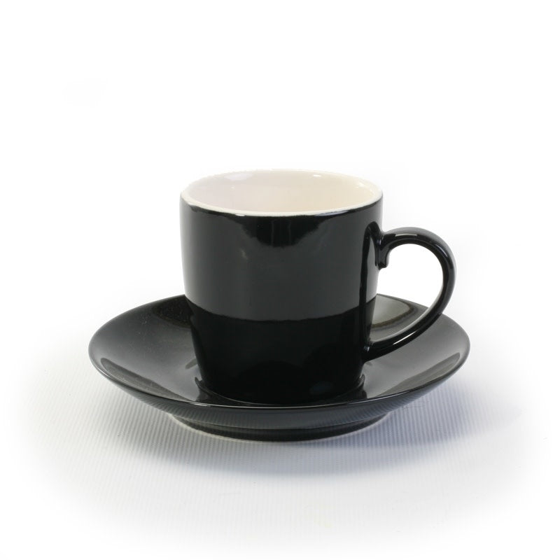 Espresso Cup & Saucer - Black