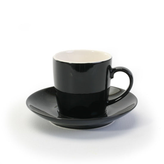 Espresso Cup & Saucer - Black