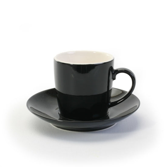 Load image into Gallery viewer, Espresso Cup &amp;amp; Saucer - Black
