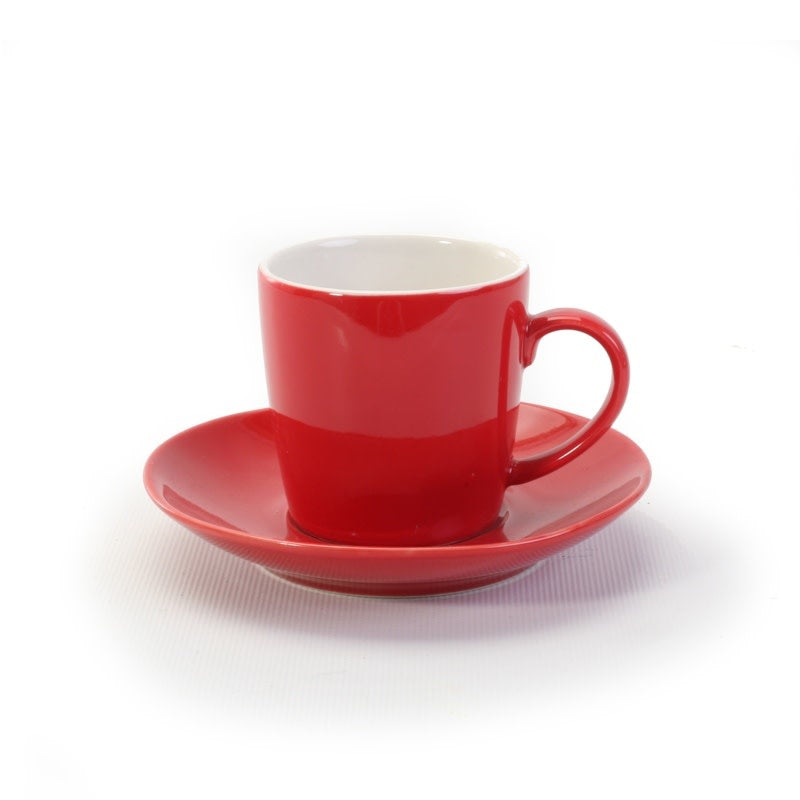 Load image into Gallery viewer, Espresso Cup &amp;amp; Saucer - Red
