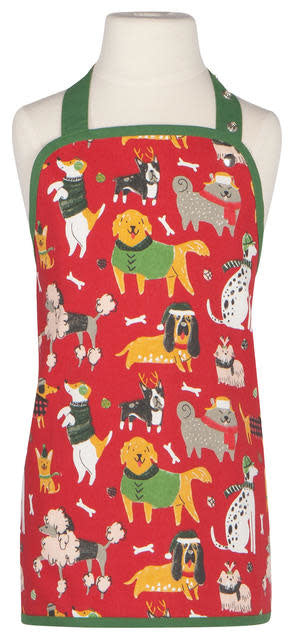 Load image into Gallery viewer, Apron (Kids) - Yule Dogs
