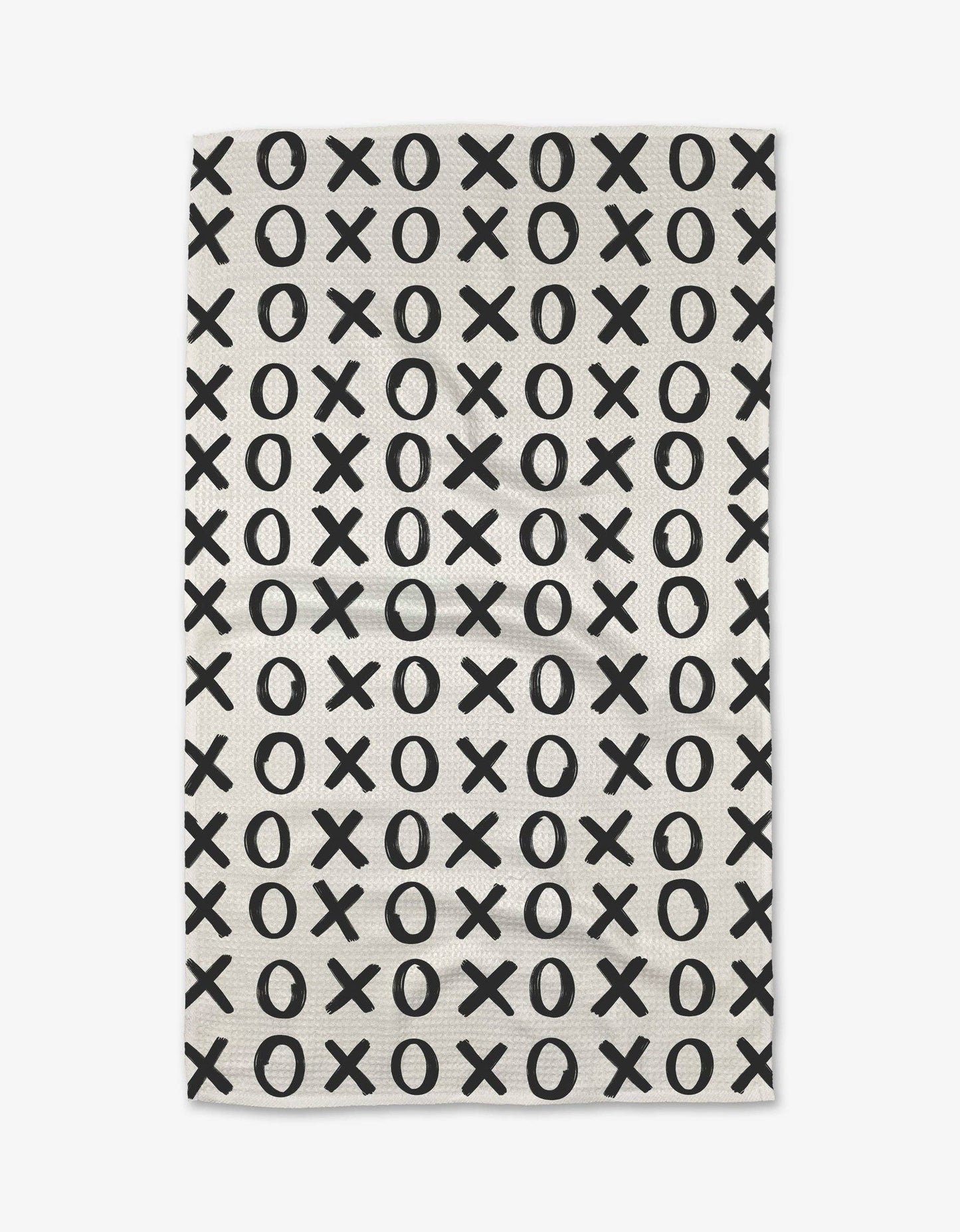 Geometry Kitchen Tea Towel - Hug and Kiss White *Price includes $3 Tariff