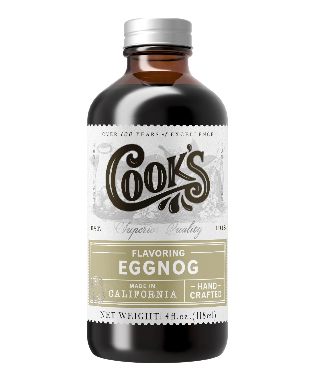 Natural Eggnog Flavoring - 118ml/4oz