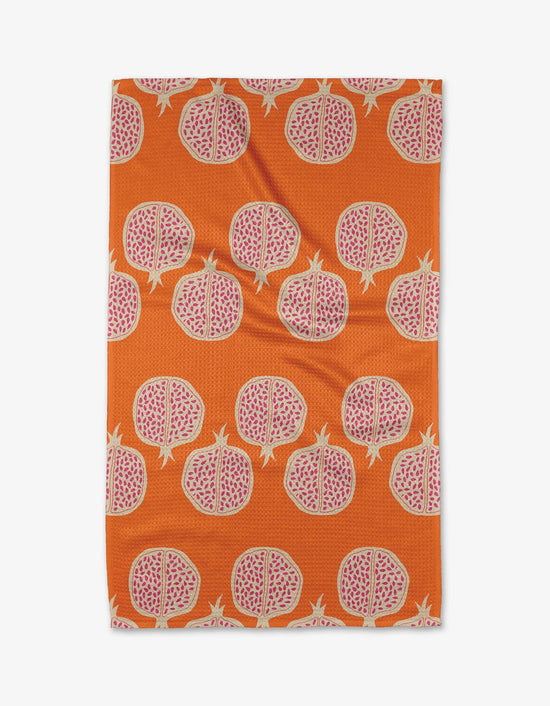 Geometry Kitchen Tea Towel - Pomegranate Parade *Price includes $3 Tariff