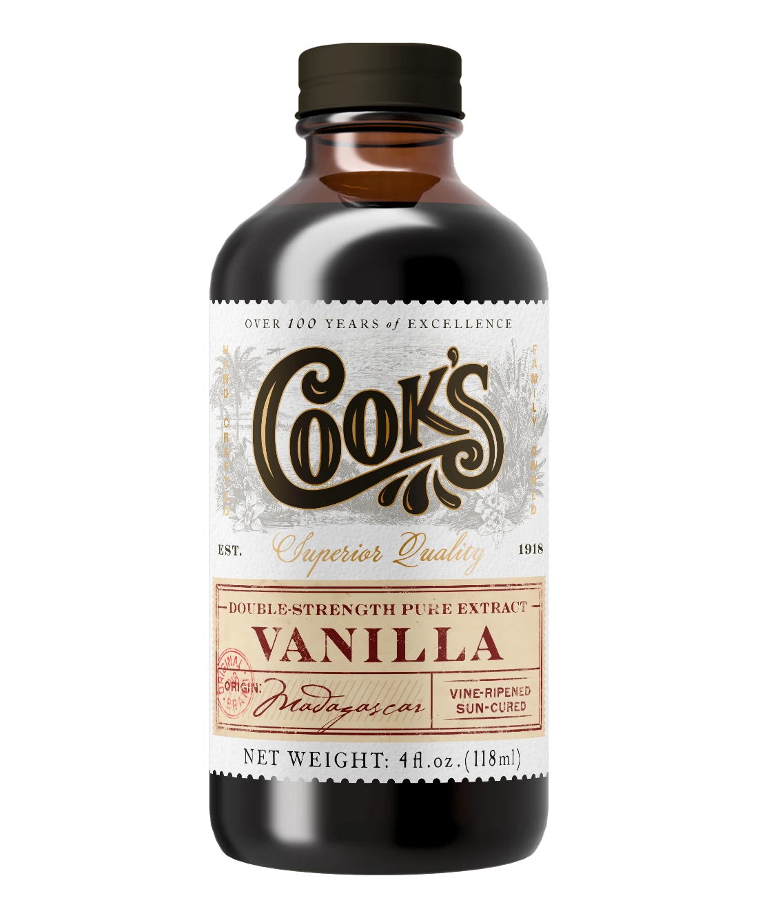 Pure Madagascar Vanilla Extract - 473ml/16oz