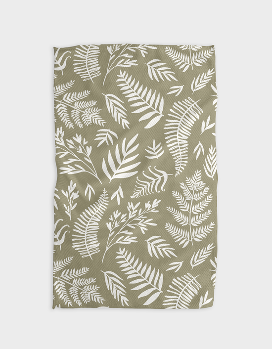 Geometry Kitchen Tea Towel - Olive *Price includes $3 Tariff