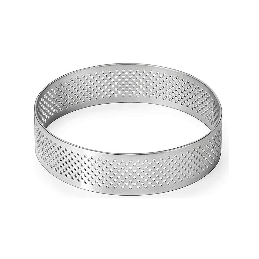 Round Perforated Tart Ring 100mm / 4" diam