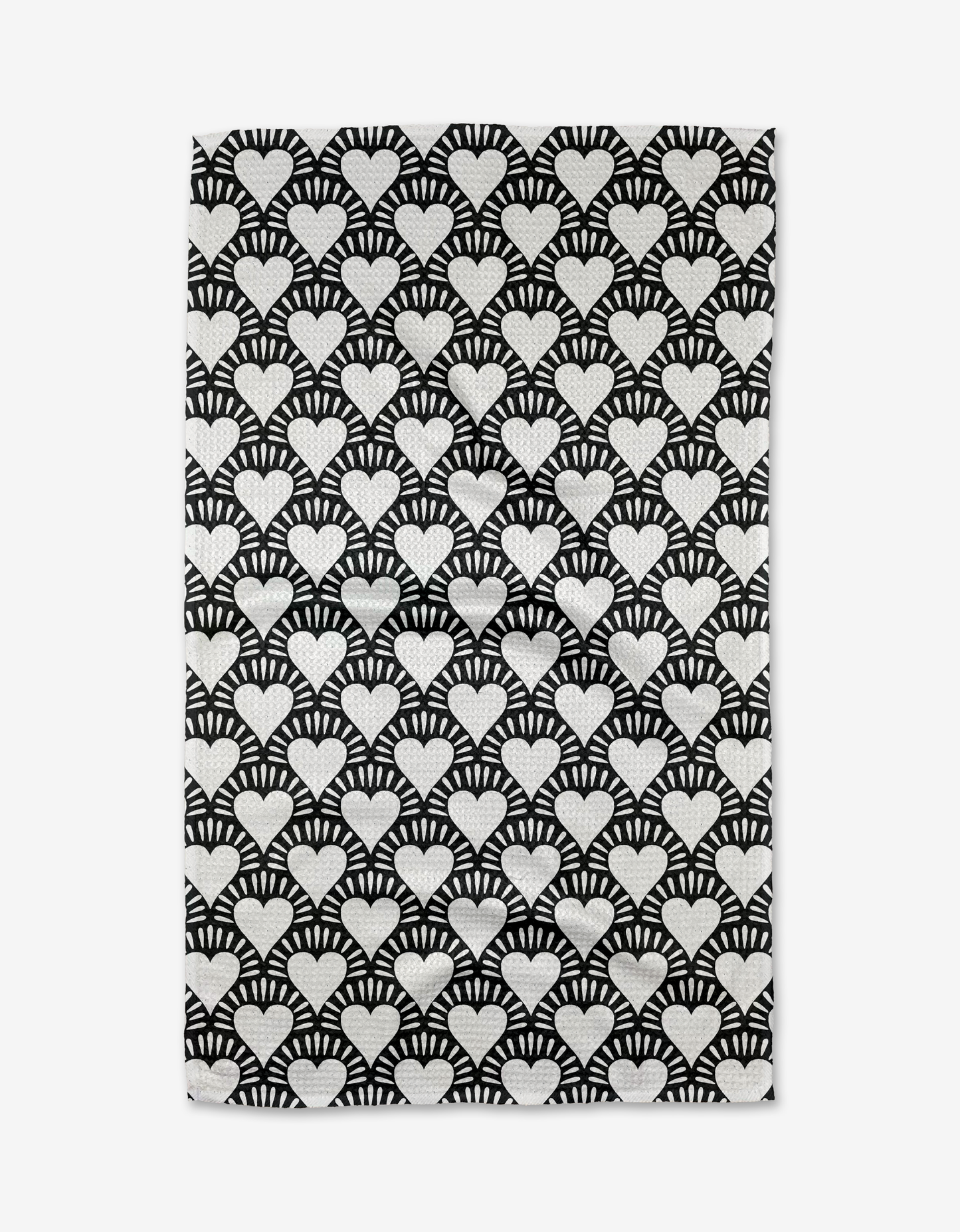 Geometry Heartthrob Onyx Tea Towel *Price includes $3 Tariff