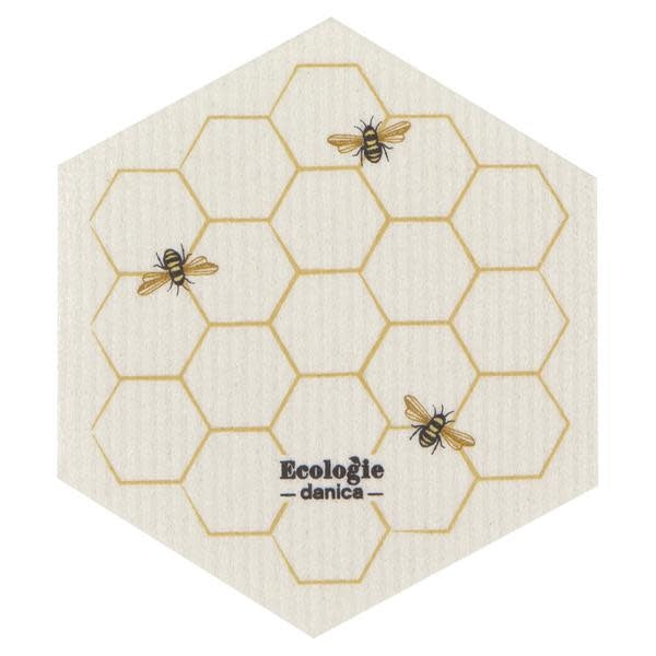 Load image into Gallery viewer, Dishcloth Swedish Shaped Bees
