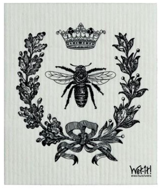 Swedish Dish Cloth French Bee Black