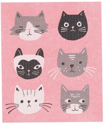 Swedish Dishcloth - Cats Meow