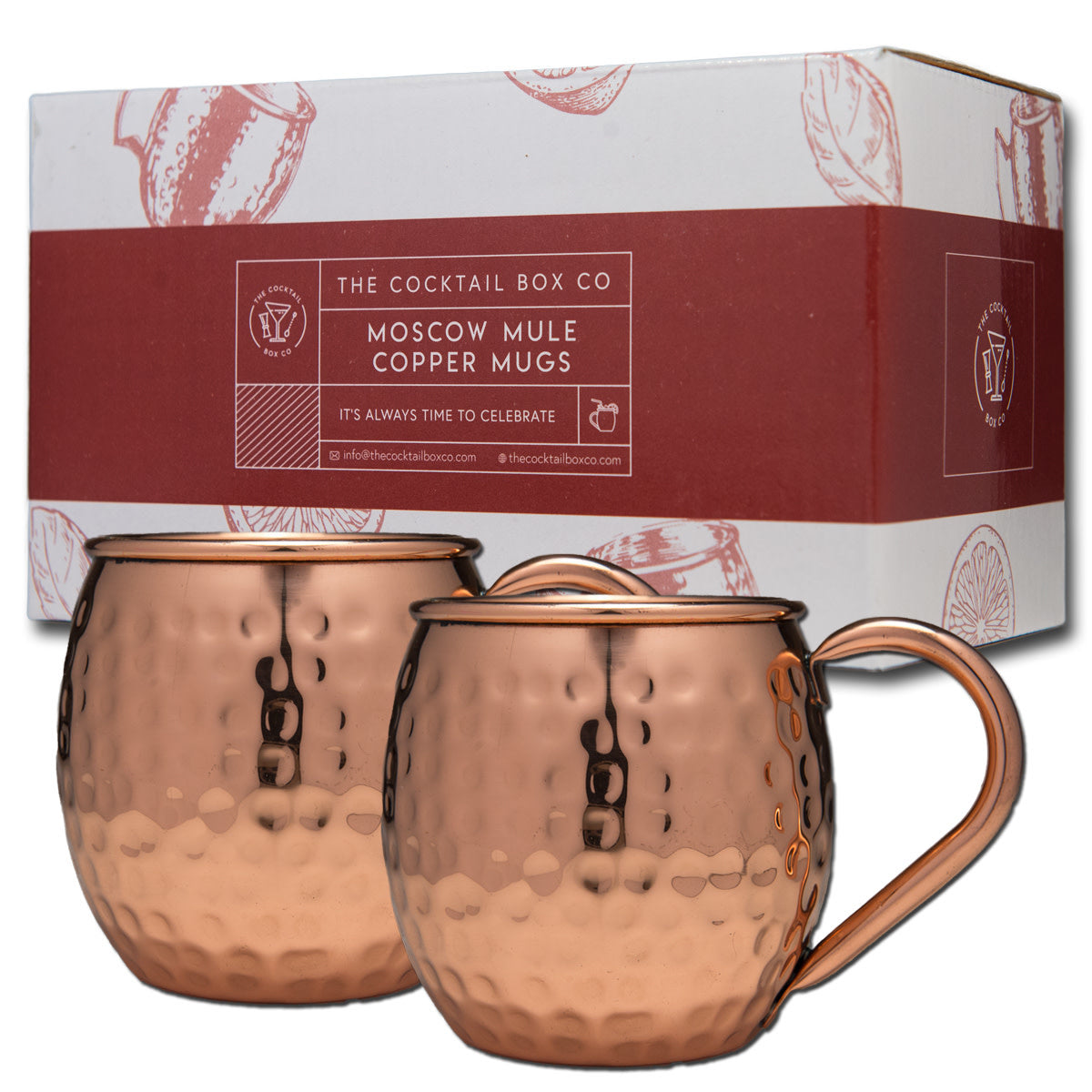 Load image into Gallery viewer, The Cocktail Box - Moscow Mule Copper Mugs - Set 2
