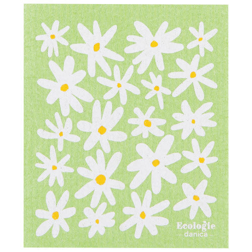 Dishcloth Swedish - Daisies
