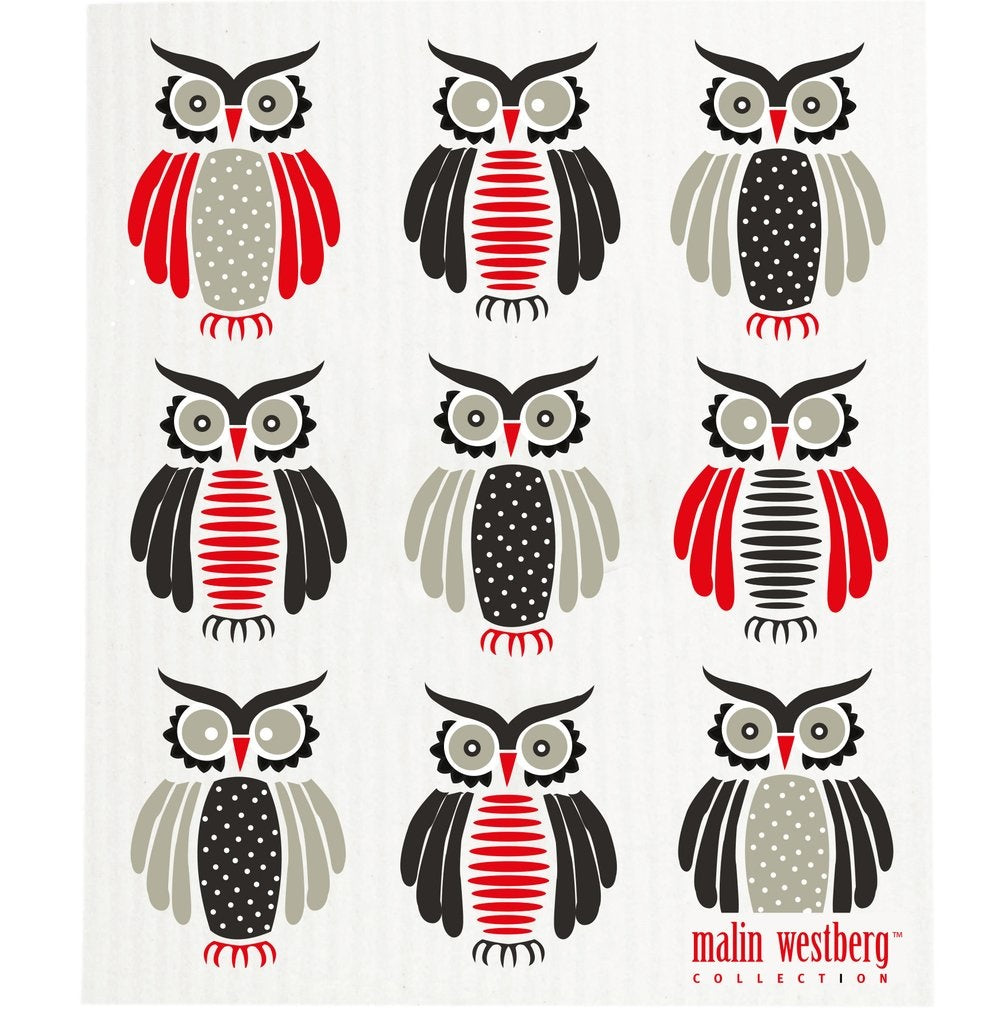 Swedish DC 9 Owls - Grey/Black/Red
