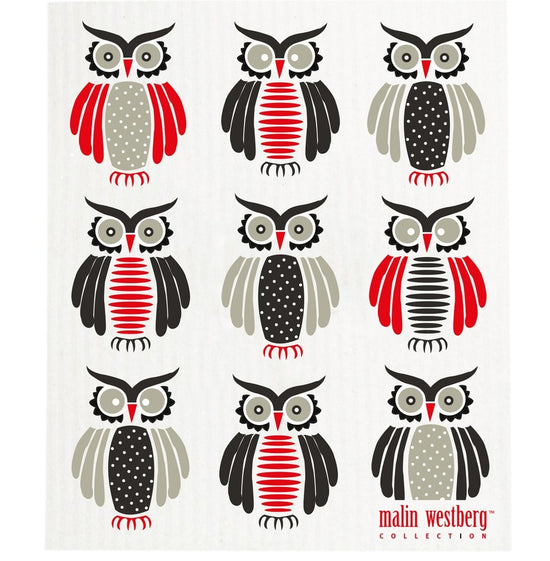 Swedish DC 9 Owls - Grey/Black/Red