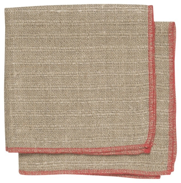Dishcloth Linen Parker Red