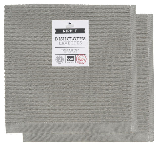 Dishcloth Ripple - London Grey