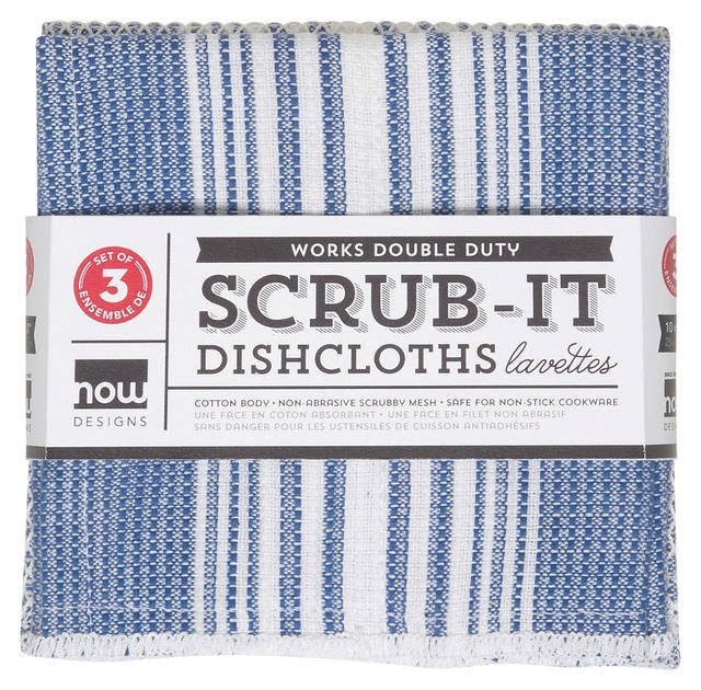 Dishcloth Set of 3 Scrub-it Royal