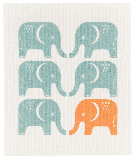 Load image into Gallery viewer, Dishcloth Swedish Edgar Elephant
