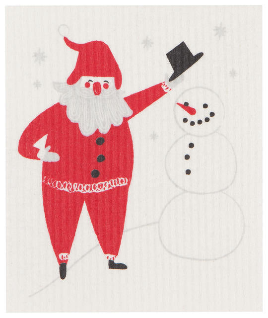 Must Be Santa - Swedish Dishcloth