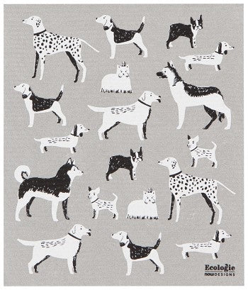 Swedish Sponge Towel Dog Days  (10" x 12")