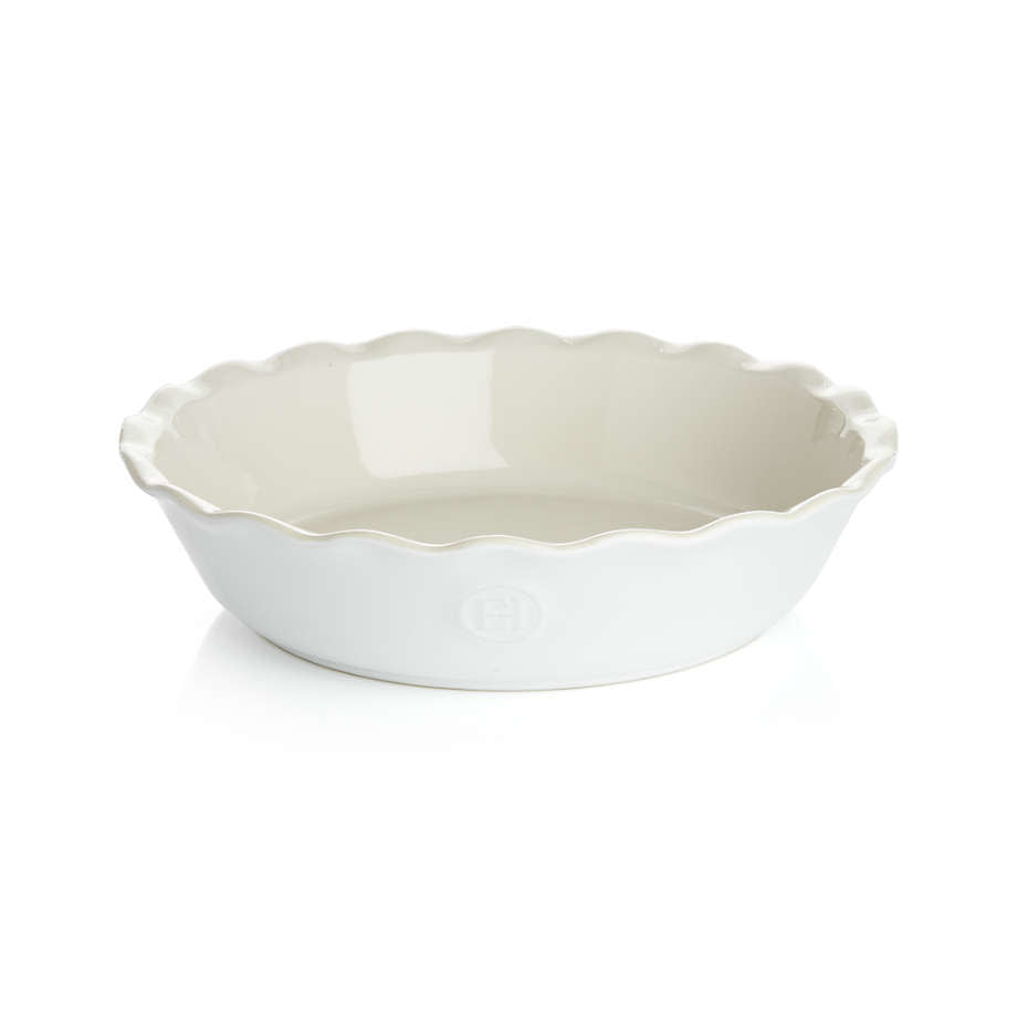 Emile Henry  Pie Dish 26cm/10" - Blanc Craie