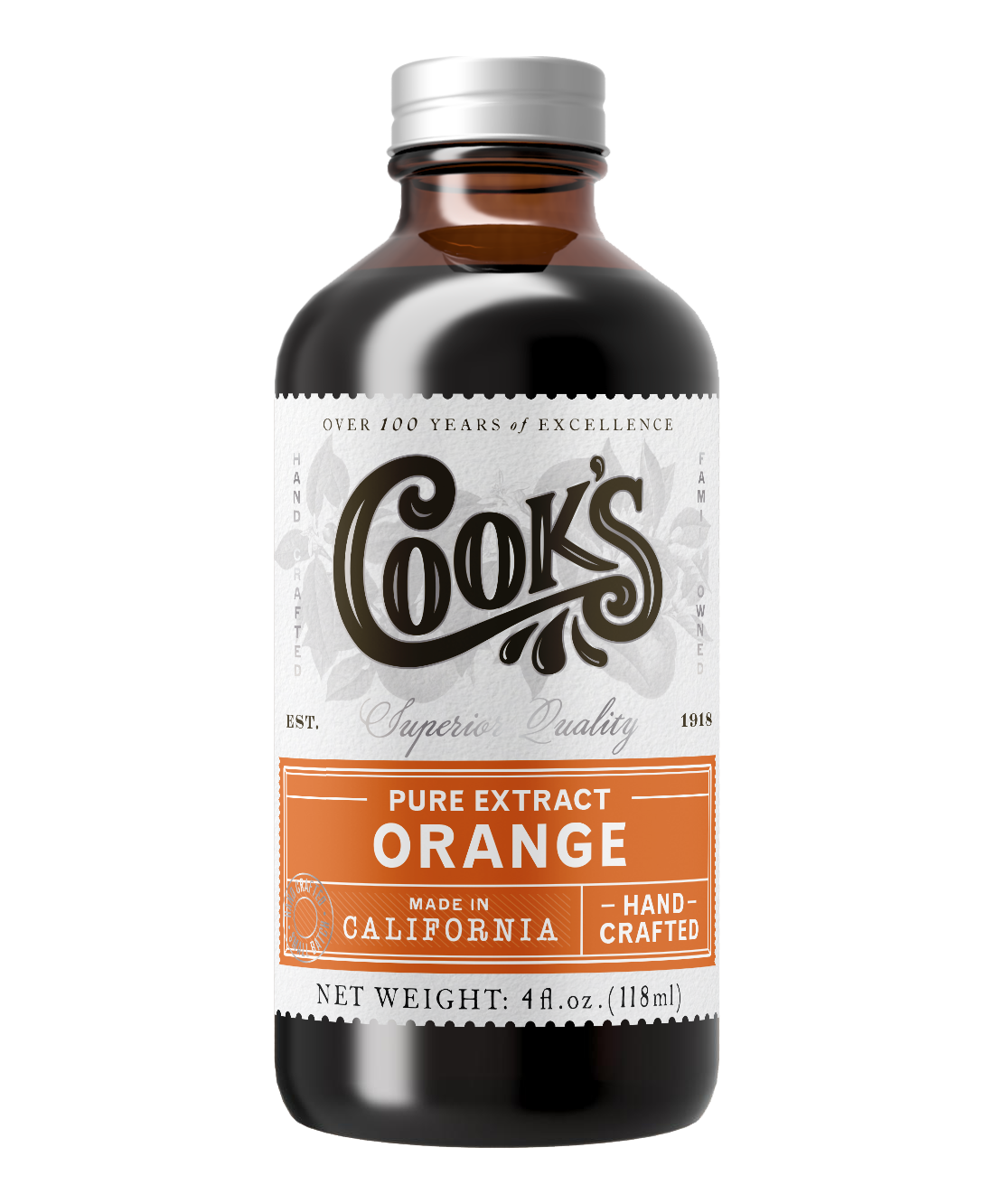 Organic Pure Orange Extract - 4oz