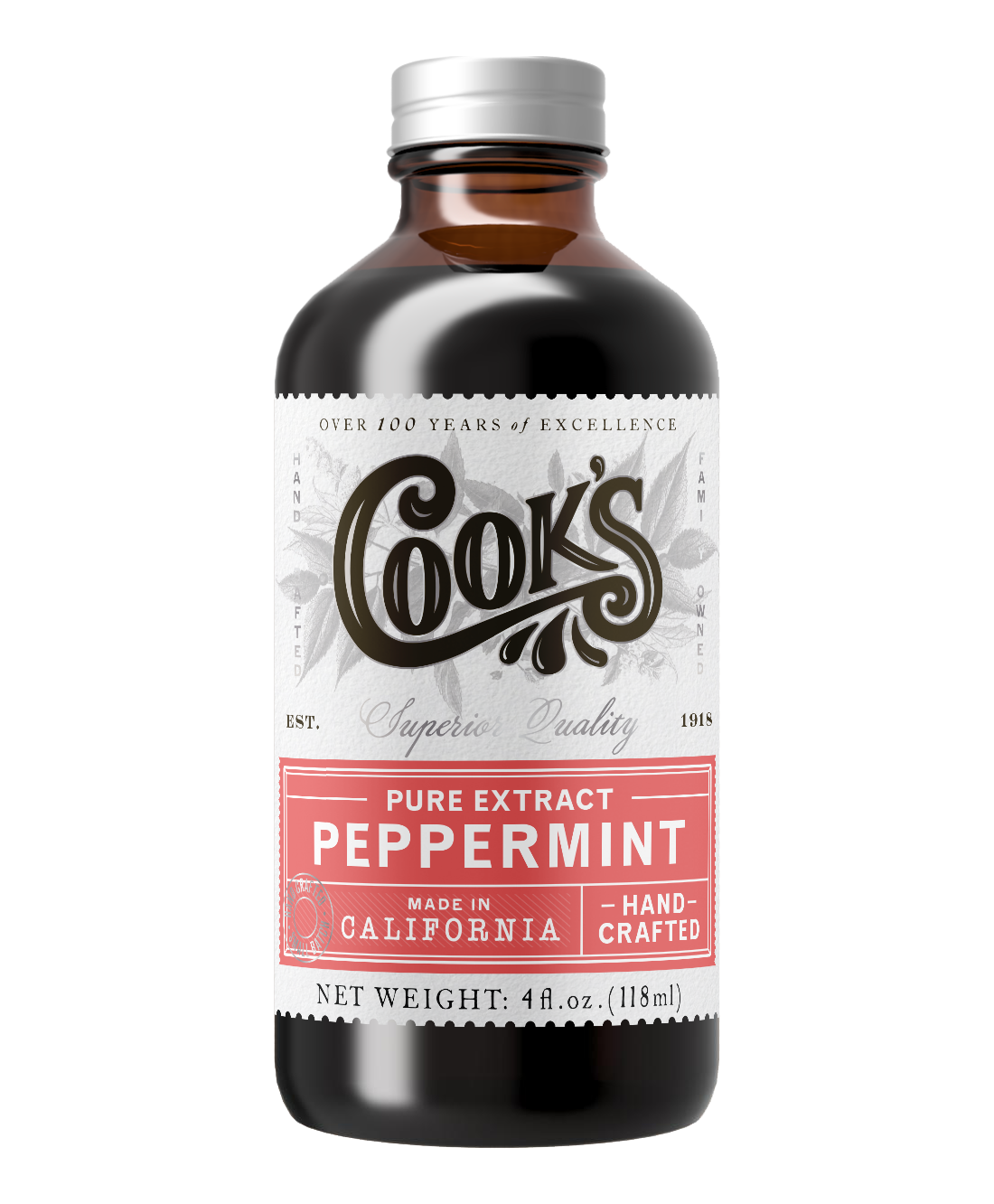 Pure Peppermint Extract - 4oz
