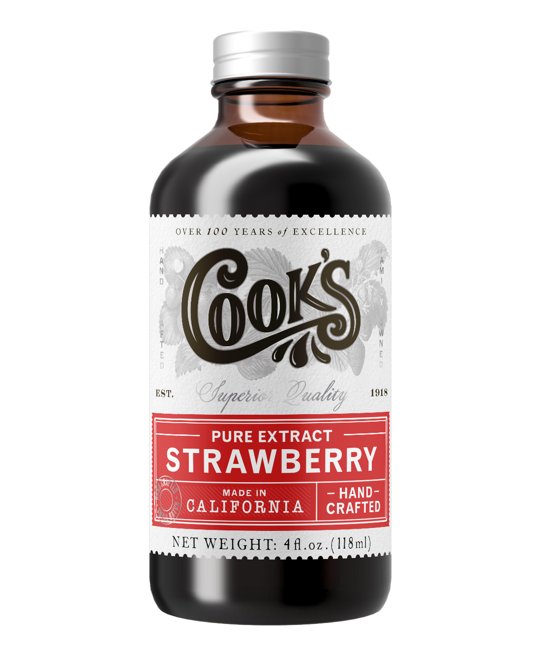 Pure Strawberry Extract 4oz