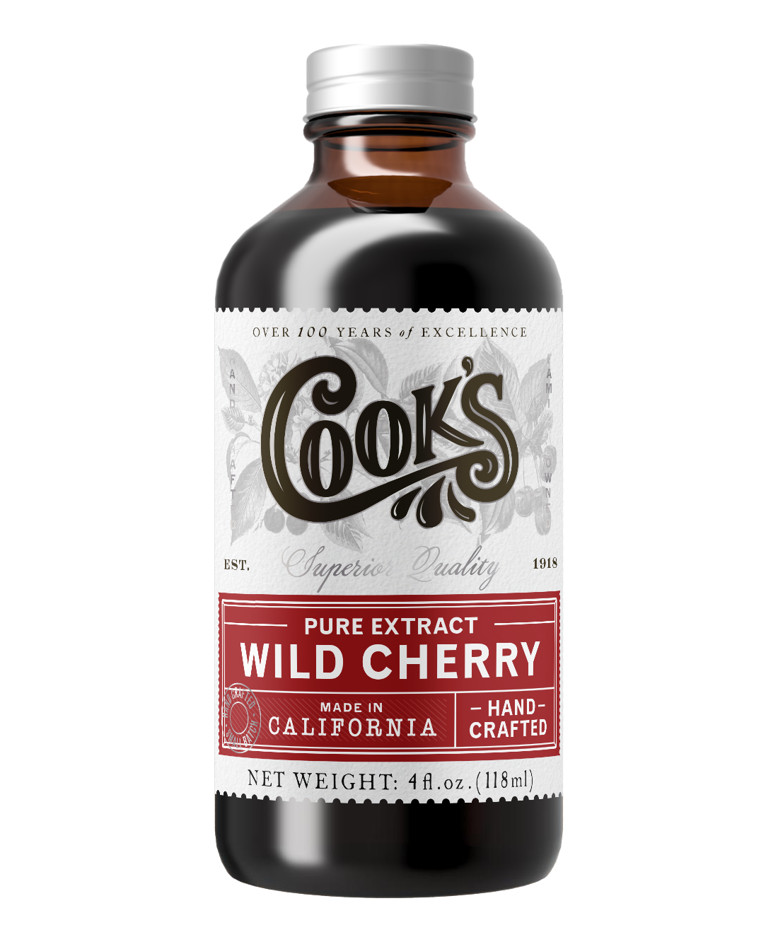 Pure Wild Cherry Extract 4oz