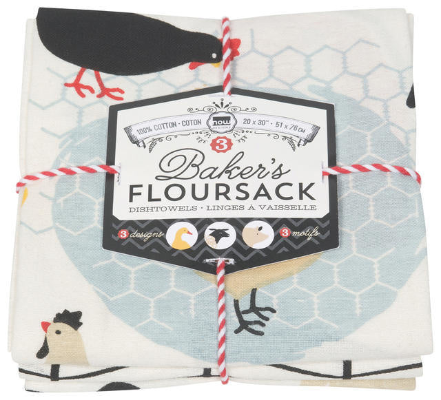 Floursack Dishtowel Set/3 - Farm