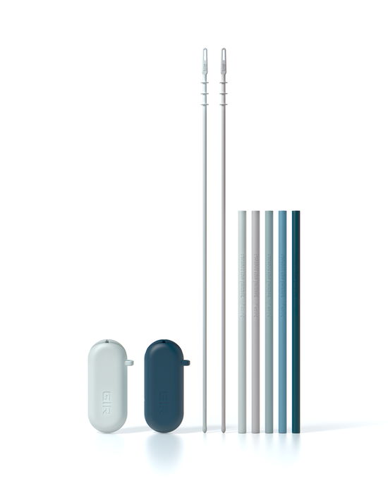 GIR Silicone Straw 5-Pack: Mist