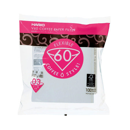 Hario V60-03 Coffee Filter 100 pk