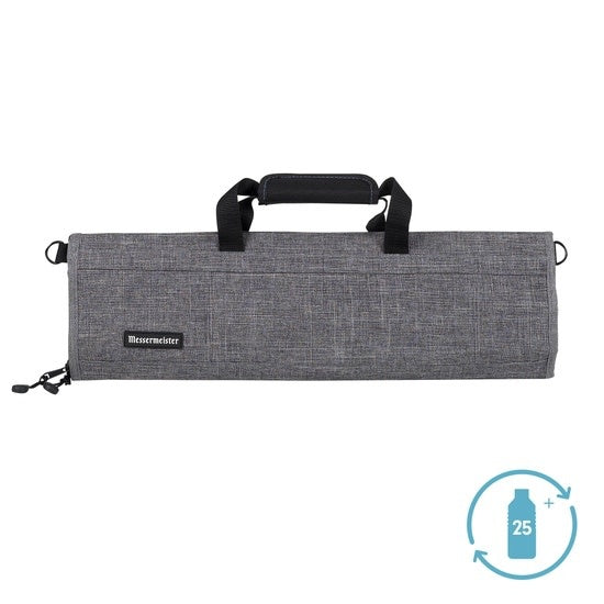 Padded Knife Roll - 8 Pocket - Heather Grey