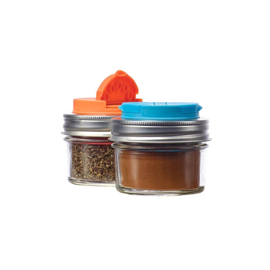 Jarware Regular Mouth - Spice Jar Lid 2-pack Orange/Blue