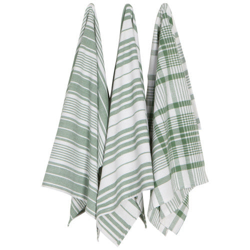 Jumbo Tea Towel Set/3 - Elm Green