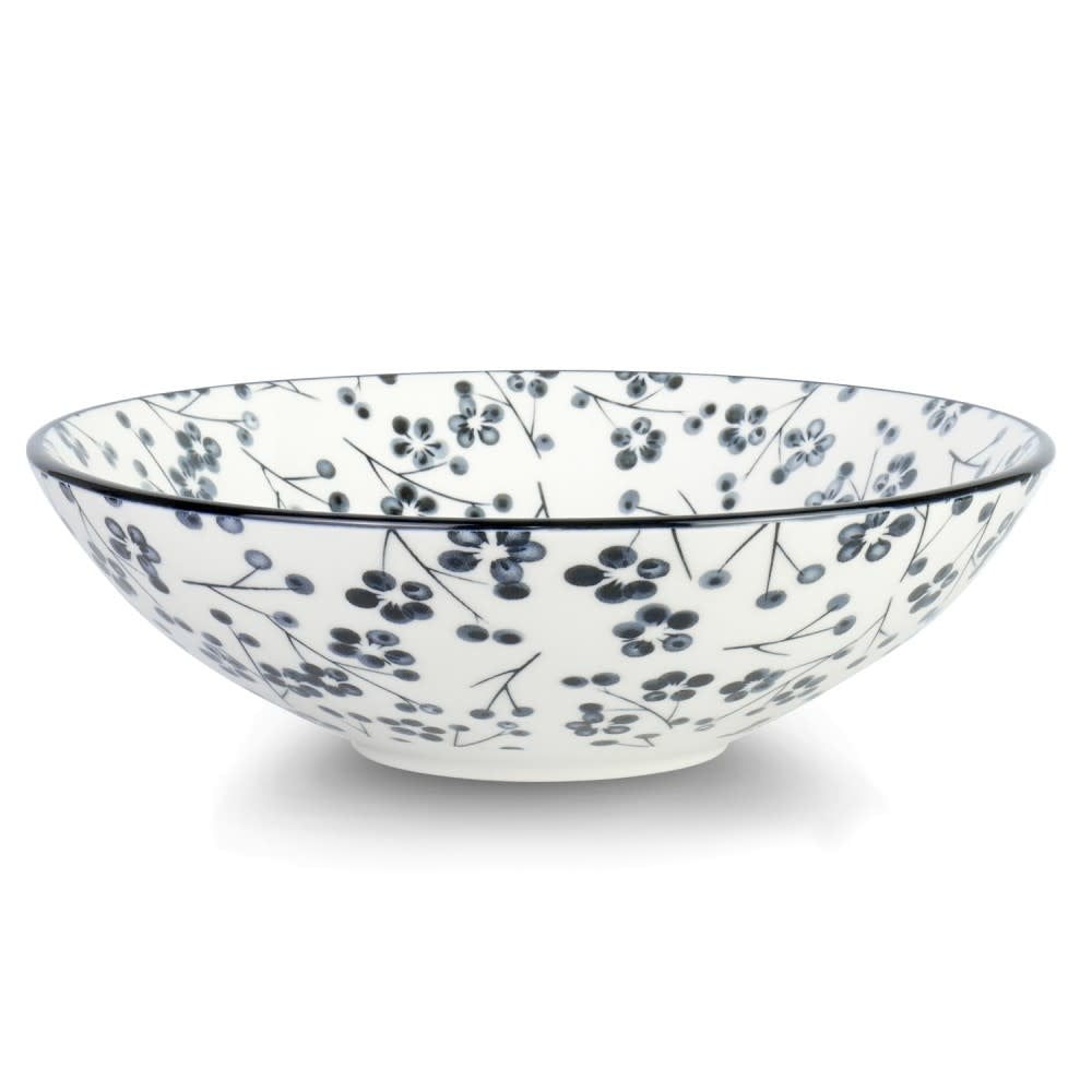 Load image into Gallery viewer, Kiku Blossom Porcelain Pasta Salad Poke Bowl, 21 cm- 25oz
