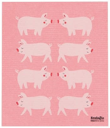 Swedish Sponge Towel Penny Pig  (10" x 12")
