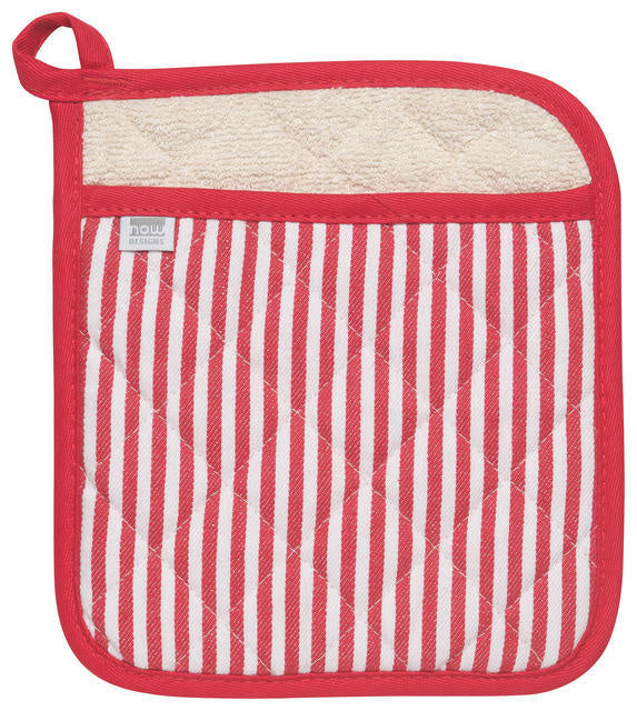 Pot Holder - Superior - Narrow Stripe Red