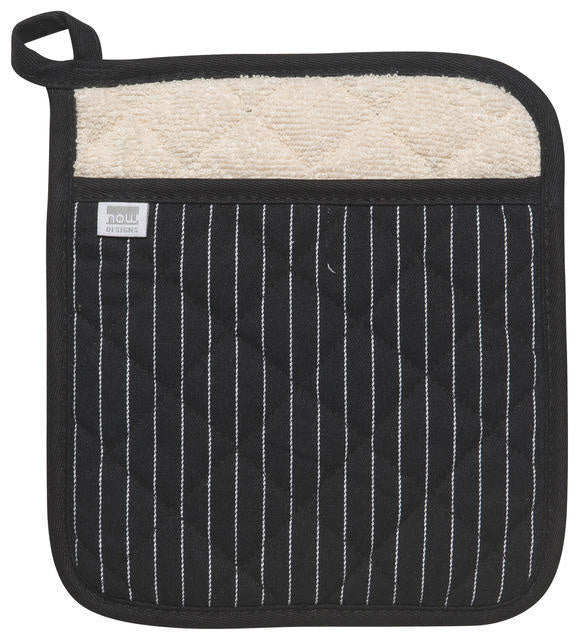 Load image into Gallery viewer, Pot Holder - Superior - Pinstripe Black
