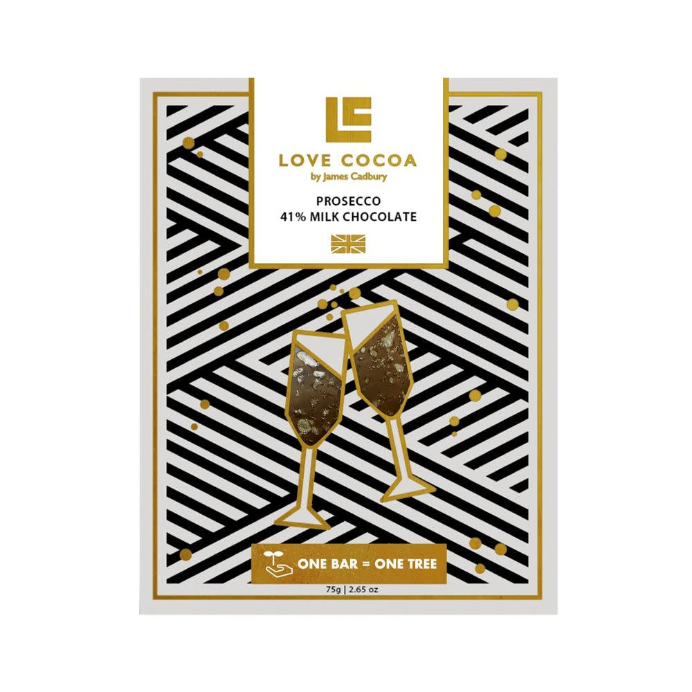 Love Cocoa - Prosecco Milk Chocolate Bar