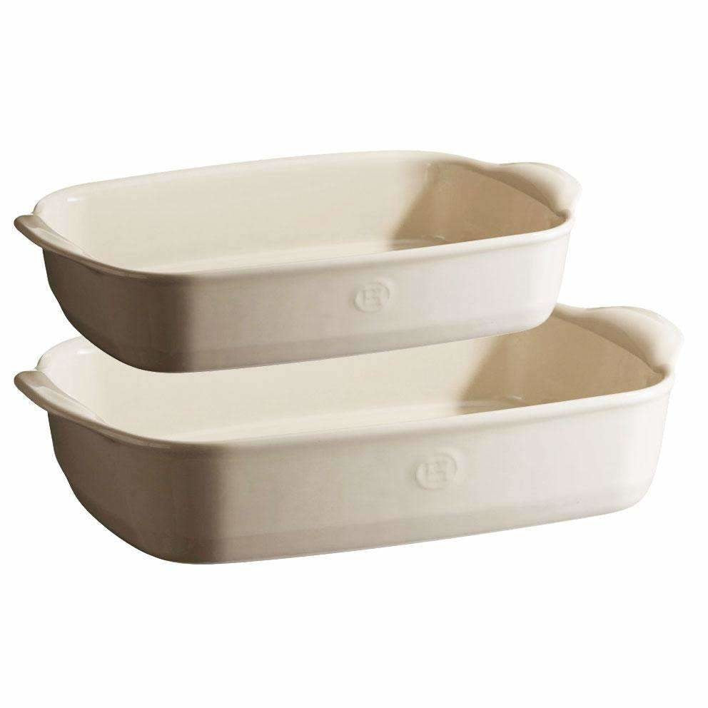 Emile Henry Ultime Rectangular 2pc Set Argile Maison Cookware