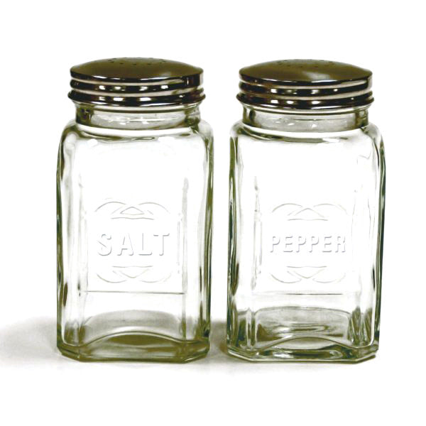 Retro Glass Salt Pepper Set