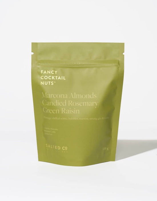 Salted Co. Fancy Cocktail Nuts - Marcona Almond, Candied Rosemary, Green Raisin (135g)