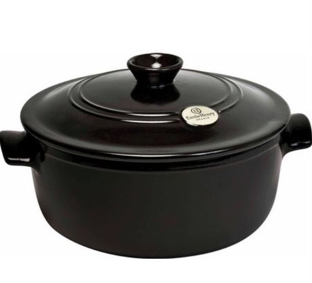 Emile Henry Fusain Round Stew 22cm